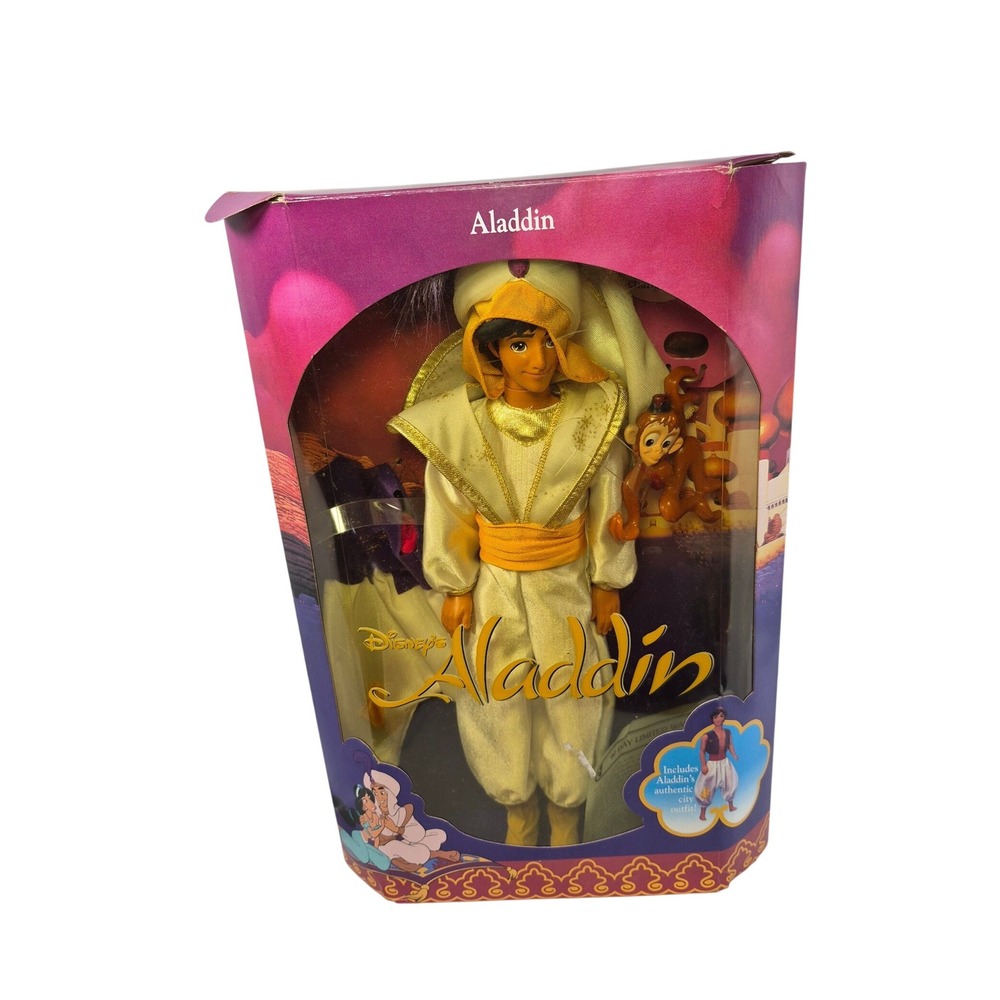 OPEN BOX 1992 Vintage 90s Mattel Disney Aladdin Fashion Doll #2548 12" READ